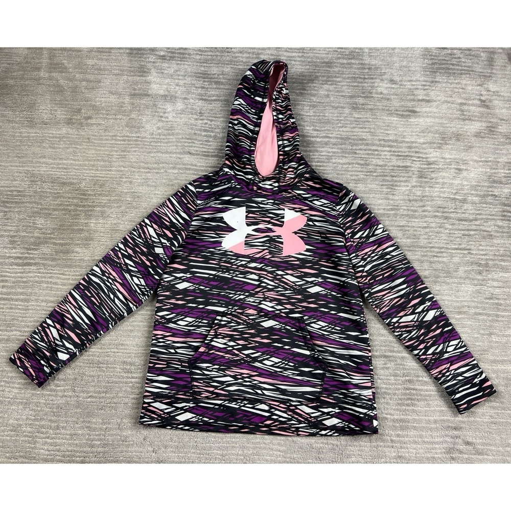 Under Armour Hoodie Kids YXL Multicolor Loose Long Sleeve Athletic